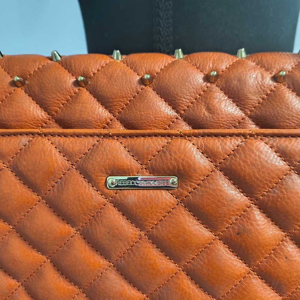 Like New Rebecca Minkoff Leather Quilted Chain Shoulder/Crossbody Bag - Picture 6 of 11
